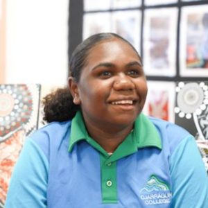 Kaylene Sambo smiling off camera